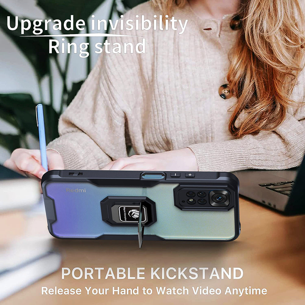 Protective Phone Cover For Xiaomi Redmi Note 11 4G (Qualcomm) Redmi Note 11S 4G Ring Kickstand Soft TPU Acrylic Anti-drop Case Built-in Magnetic Metal Sheet Protective Phone Cover For Xiaomi Redmi Note 11 4G (Qualcomm) Redmi Note 11S 4G Ring Kickstand Soft TPU Acrylic Anti-drop Case Built-in Magnetic Metal Sheet